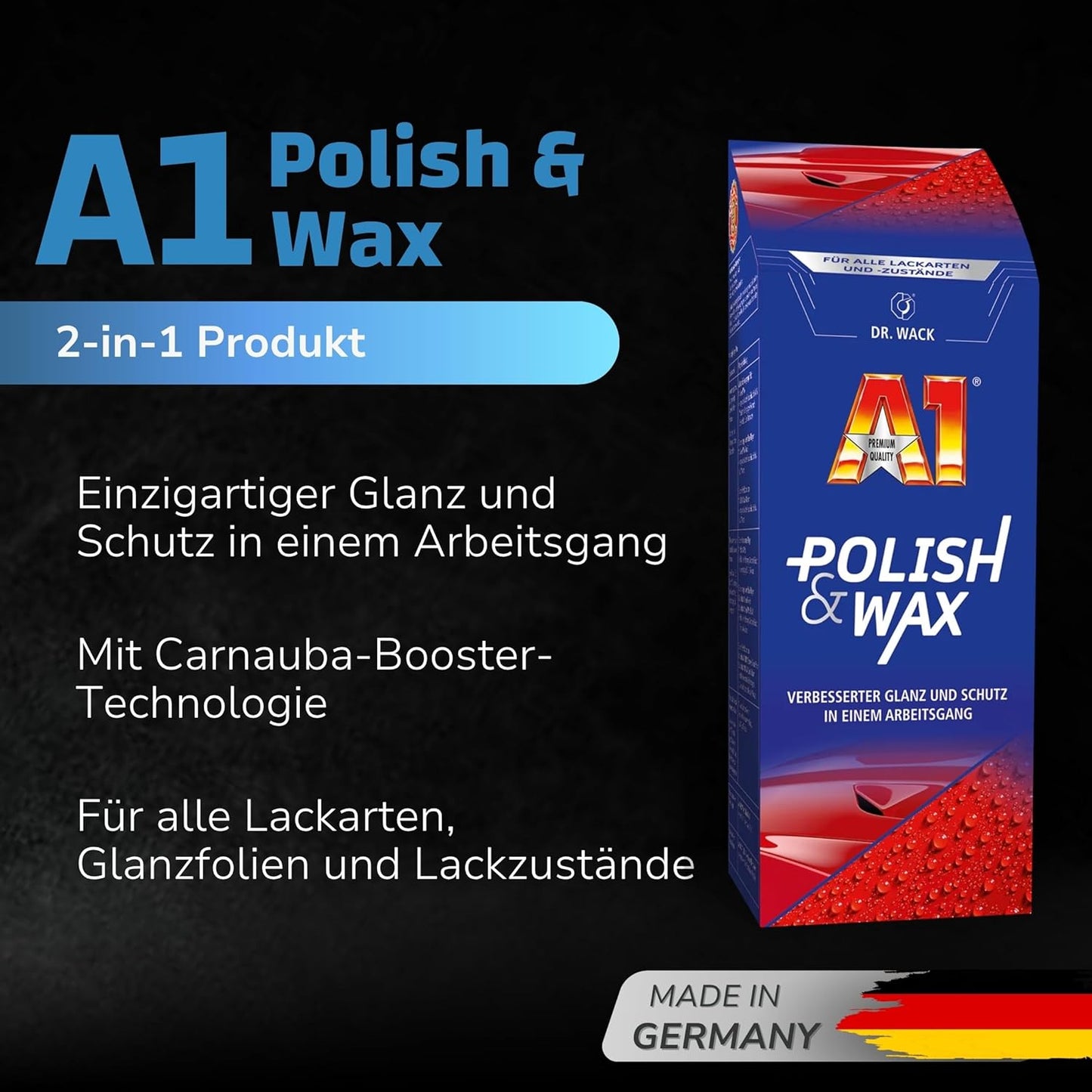 A1 Polish & Wax (500 ml) Dr. Wack ToP Car Detailing