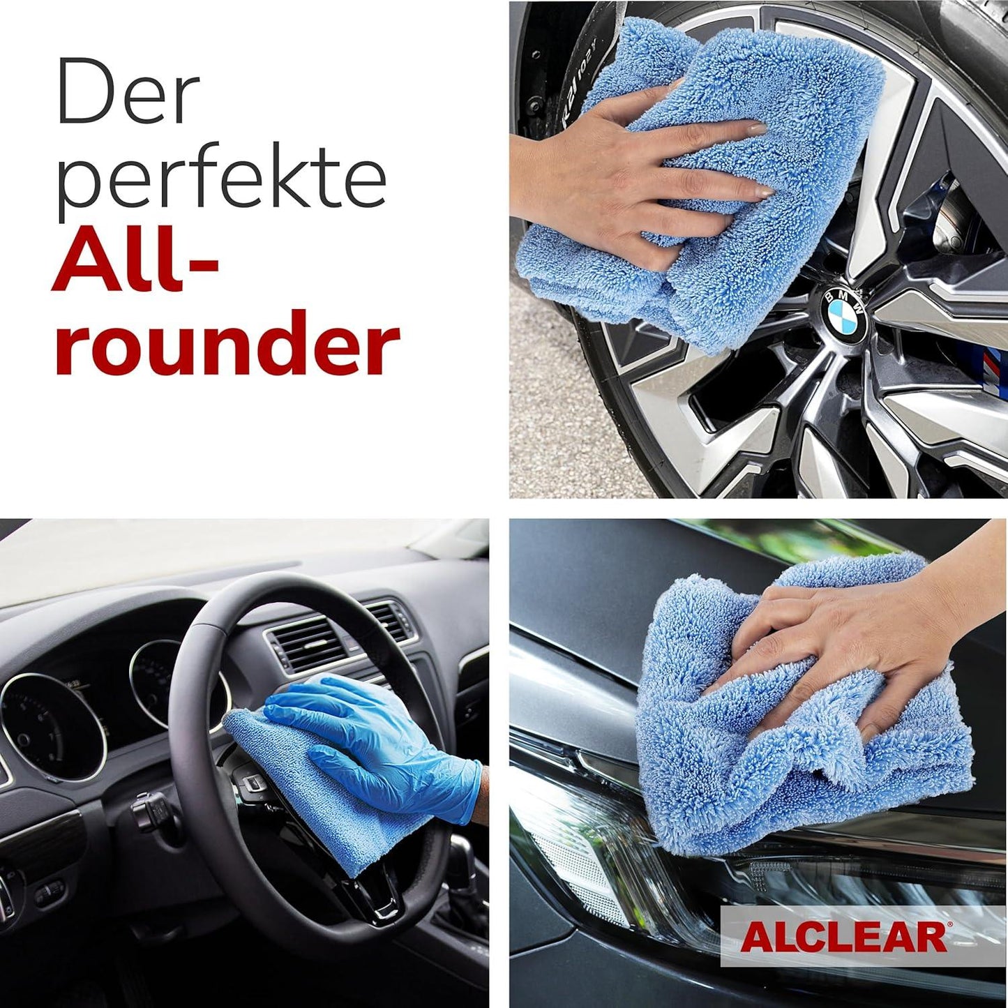 Mikrofaser 2-Seiten Allrounder 440 GSM (40x40 cm) ALCLEAR