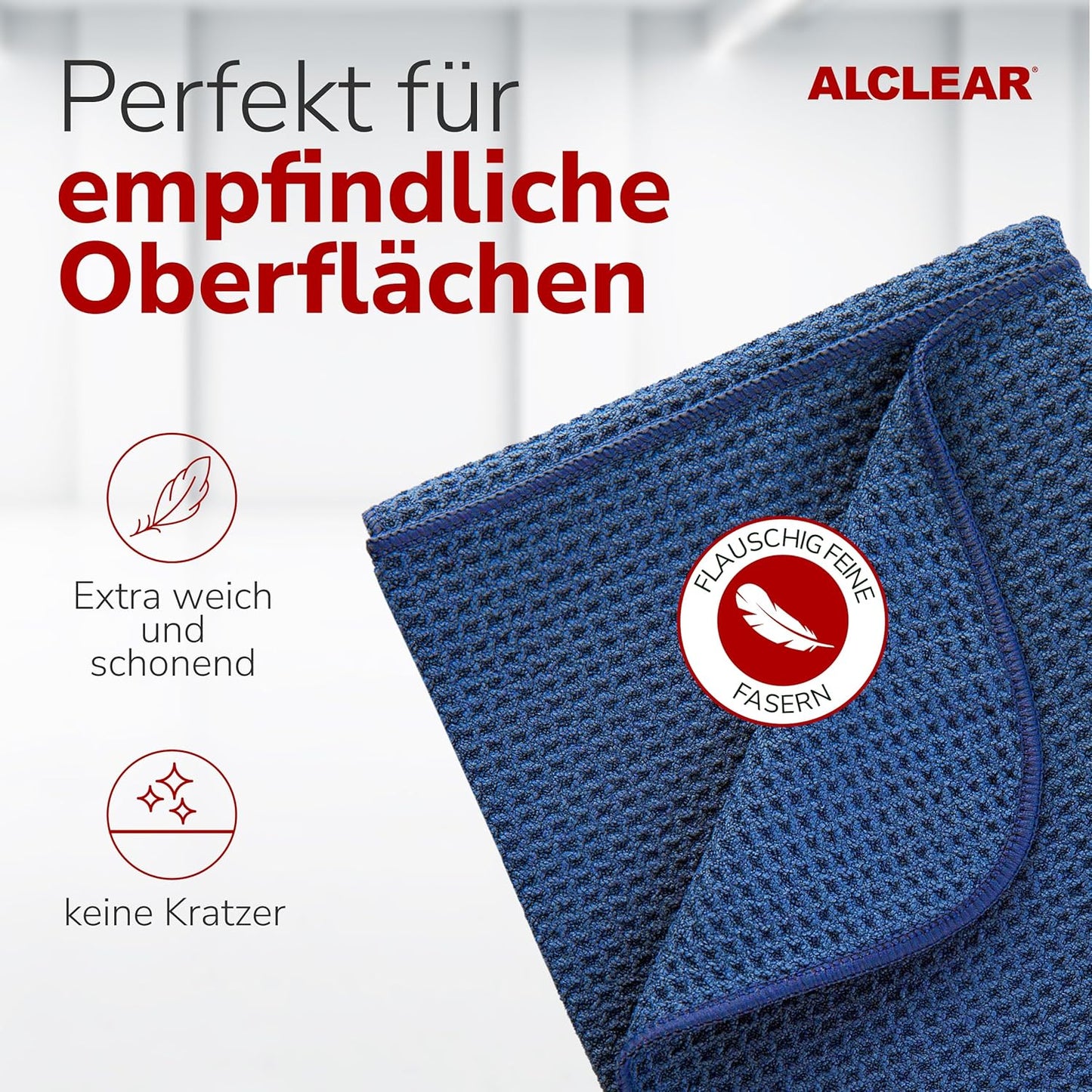 Mikrofaser Trockenwunder mit Waffelstruktur blau (60x40 cm)