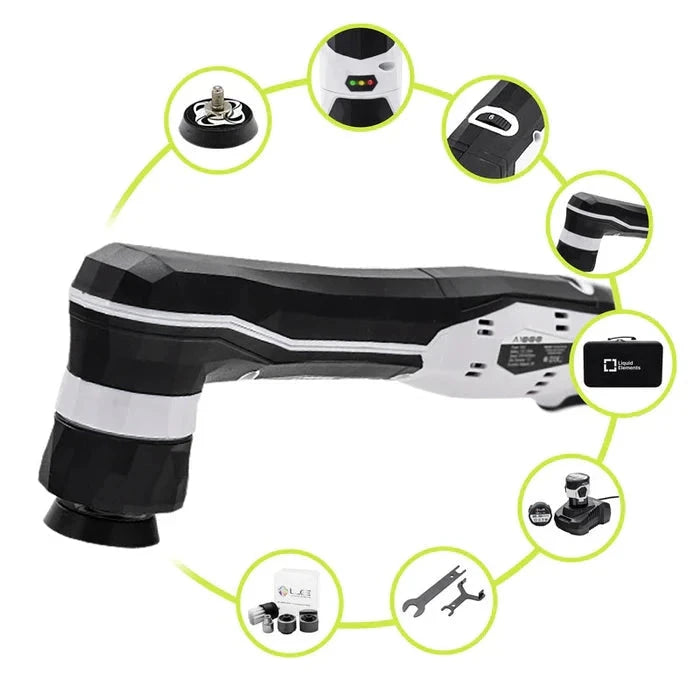 Mini Akku Poliermaschine "A1000 V4" Liquid Elements ToP Car Detailing