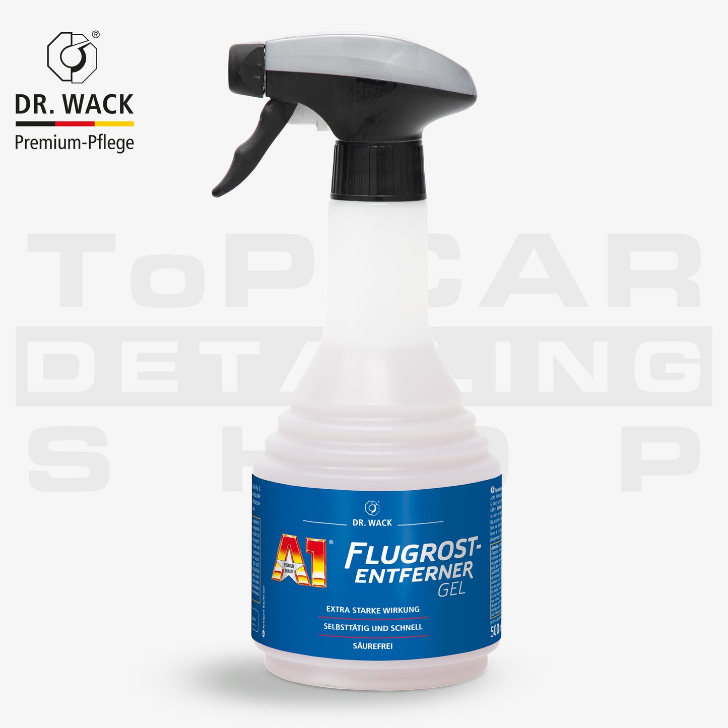 Dr. Wack A1 Flugrost-Entferner Gel – säurefreies Reinigungsmittel zur sicheren und schnellen Entfernung von Flugrost auf Lack und Felgen