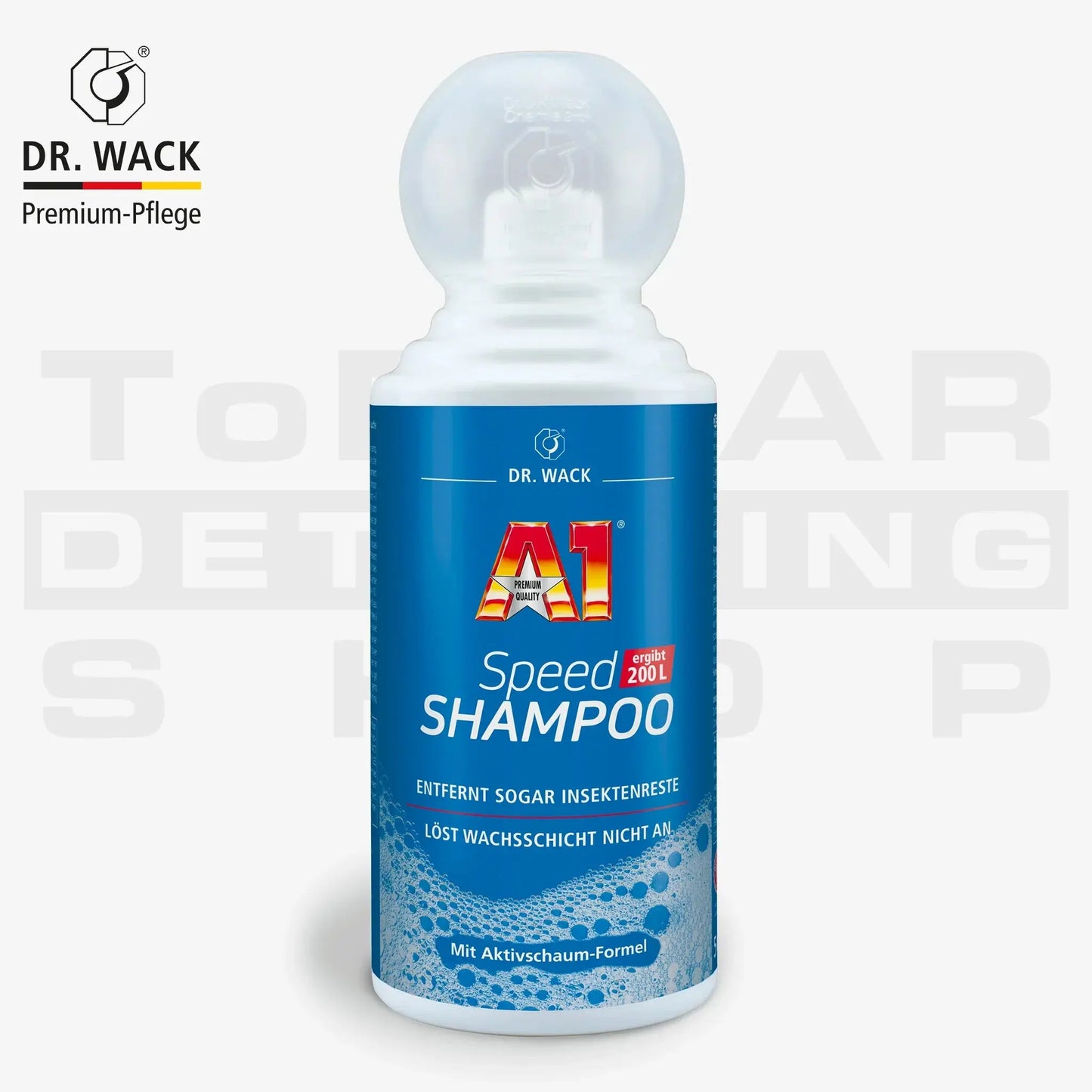 Dr. Wack A1 Speed Shampoo 500 ml – Lackschonende Autowäsche mit Aktivschaum, entfernt Insektenreste und erhält die Wachsschicht