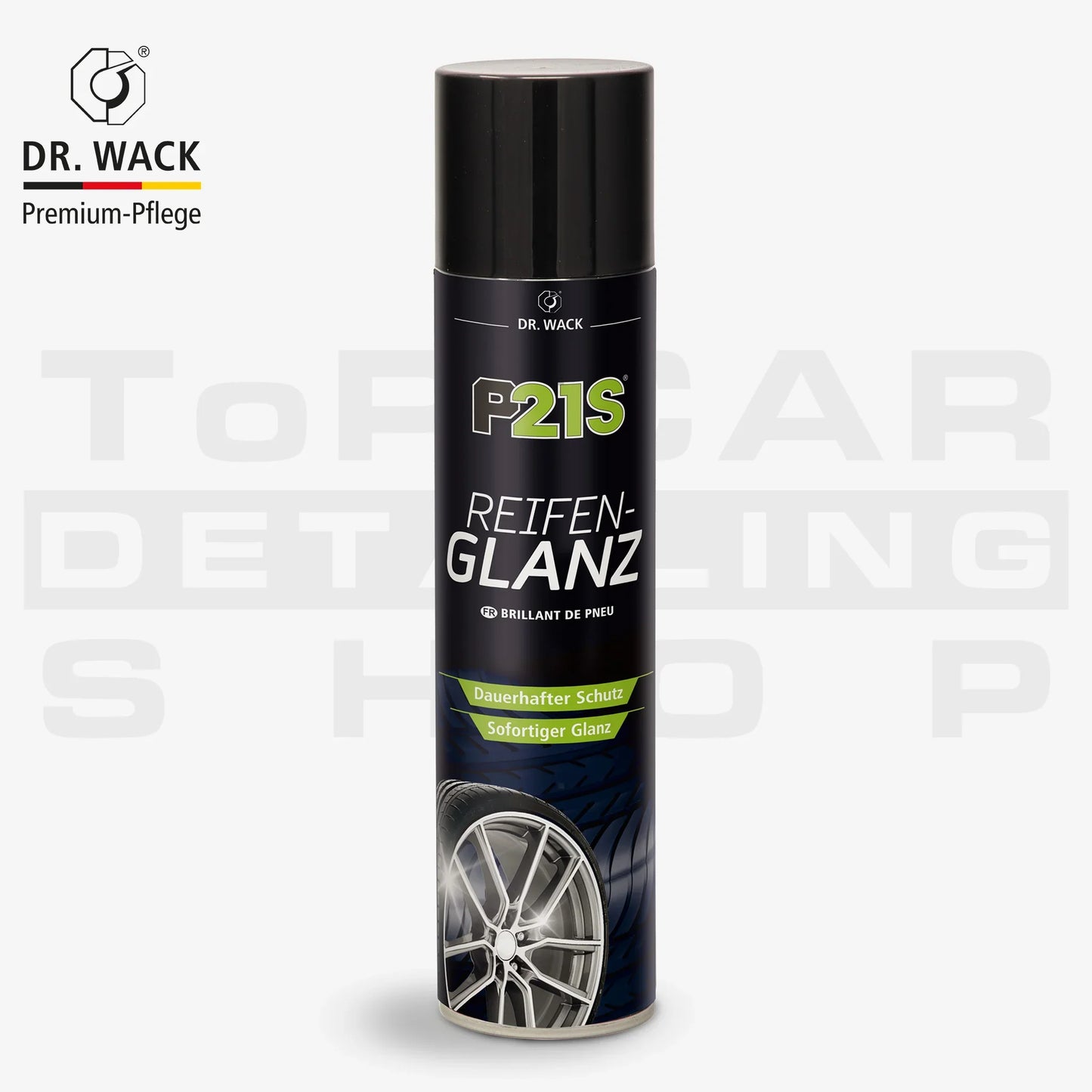 Dr. Wack P21S Reifenglanz 400 ml – Reifenpflege mit dauerhaftem Schutz und sofortigem Glanzeffekt für alle Reifentypen
