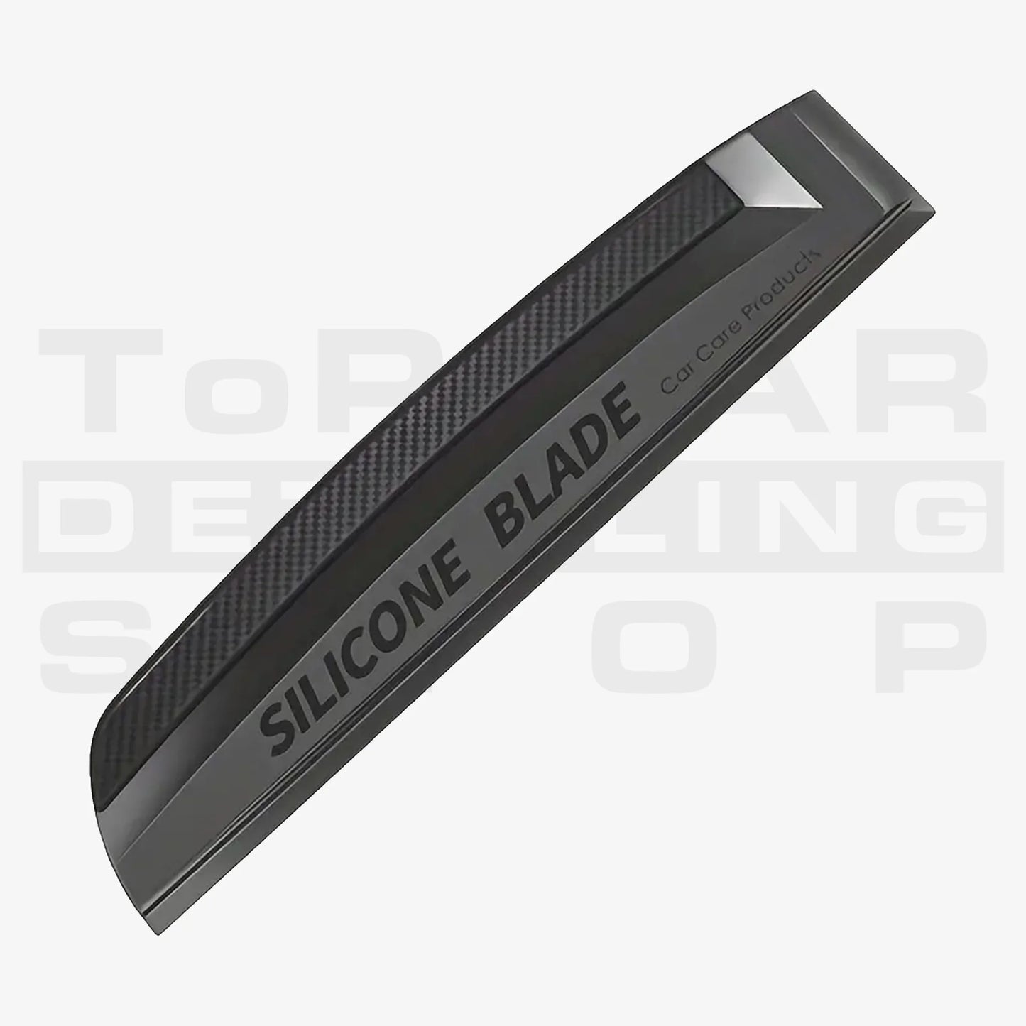 Schwarzer Silikon-Wasserabzieher mit ergonomischem Griff – lackschonendes Trocknungswerkzeug für Autopflege und Fahrzeugwäsche