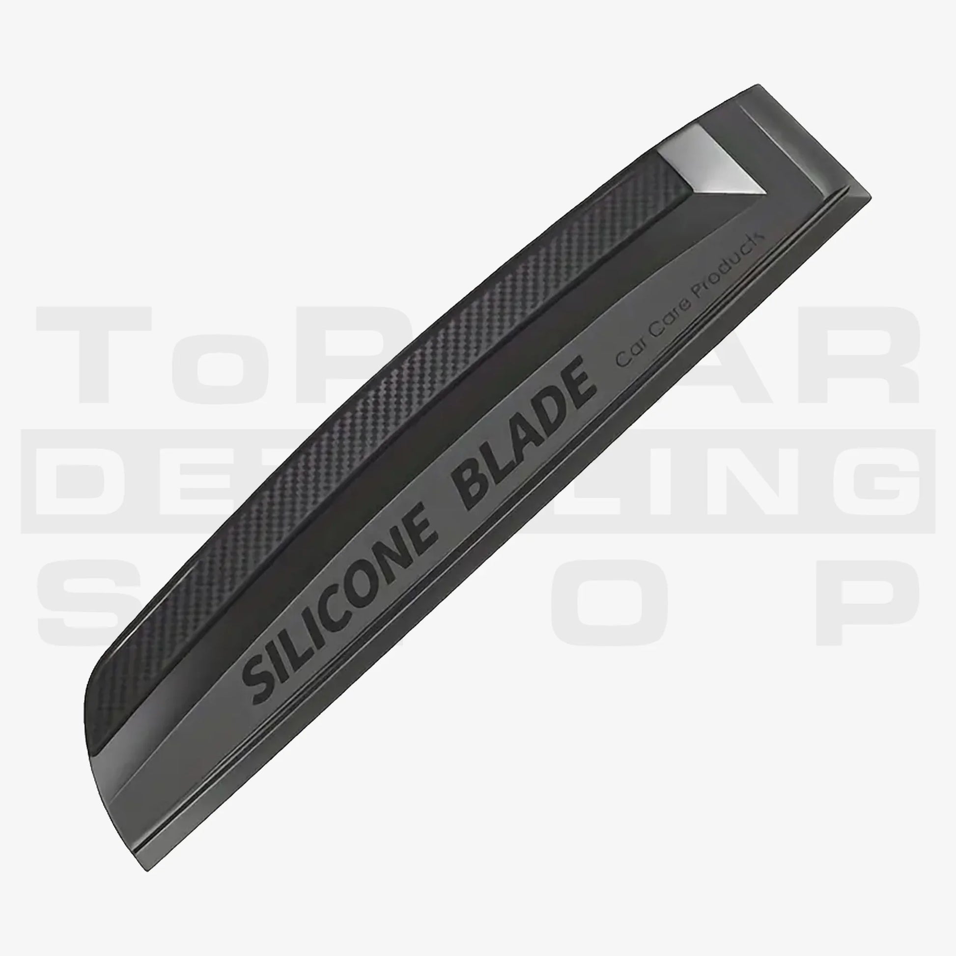 Schwarzer Silikon-Wasserabzieher mit ergonomischem Griff – lackschonendes Trocknungswerkzeug für Autopflege und Fahrzeugwäsche