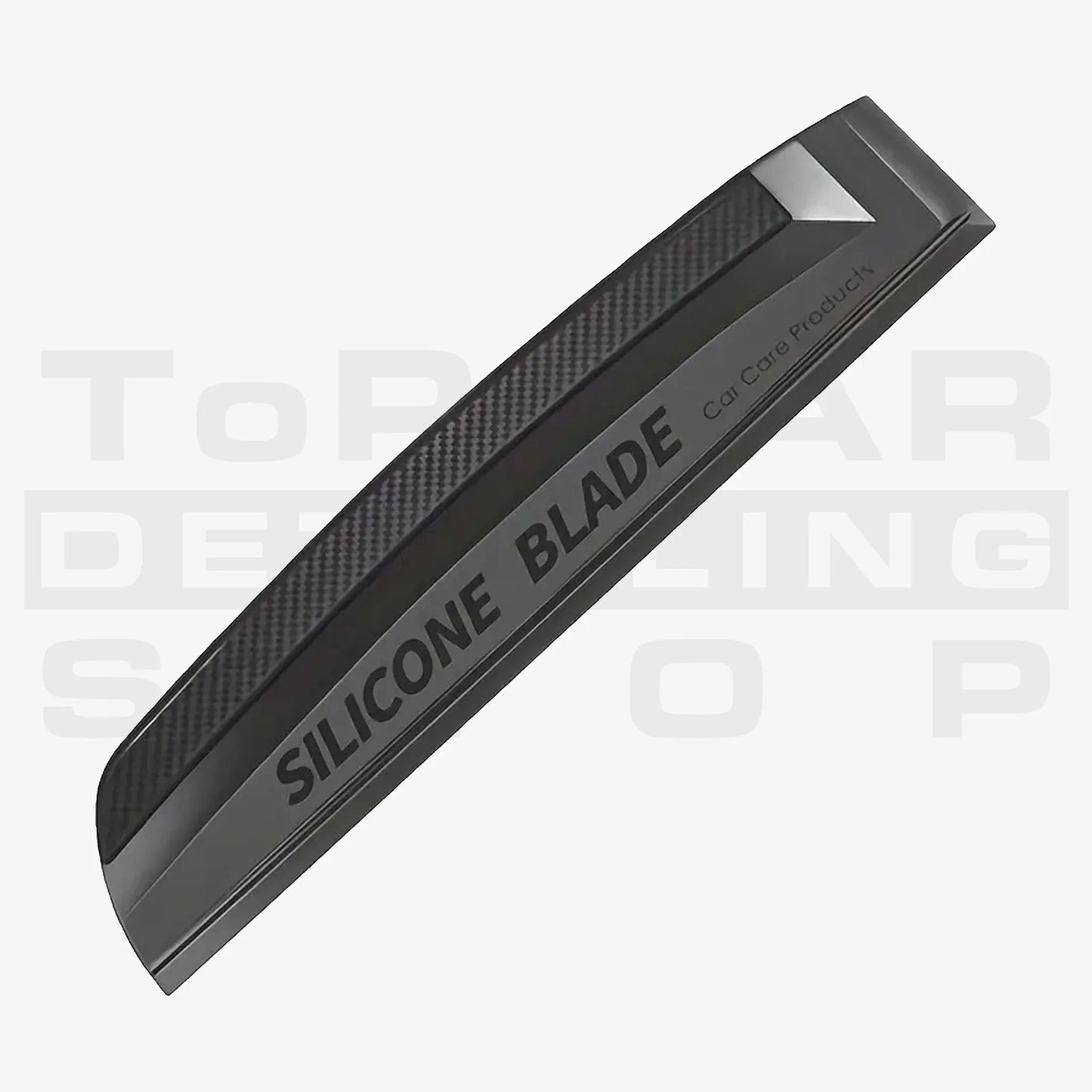 Schwarzer Silikon-Wasserabzieher mit ergonomischem Griff – lackschonendes Trocknungswerkzeug für Autopflege und Fahrzeugwäsche