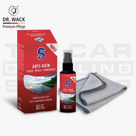 S100 Anti-Rain inkl. Mikrofasertuch (100 ml) Dr. Wack ToP Car Detailing