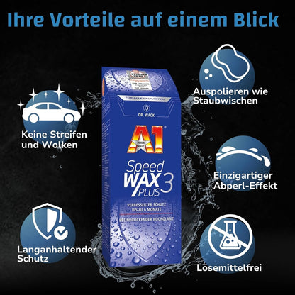 A1 Speed Wax Plus 3 (500 ml) Dr. Wack ToP Car Detailing