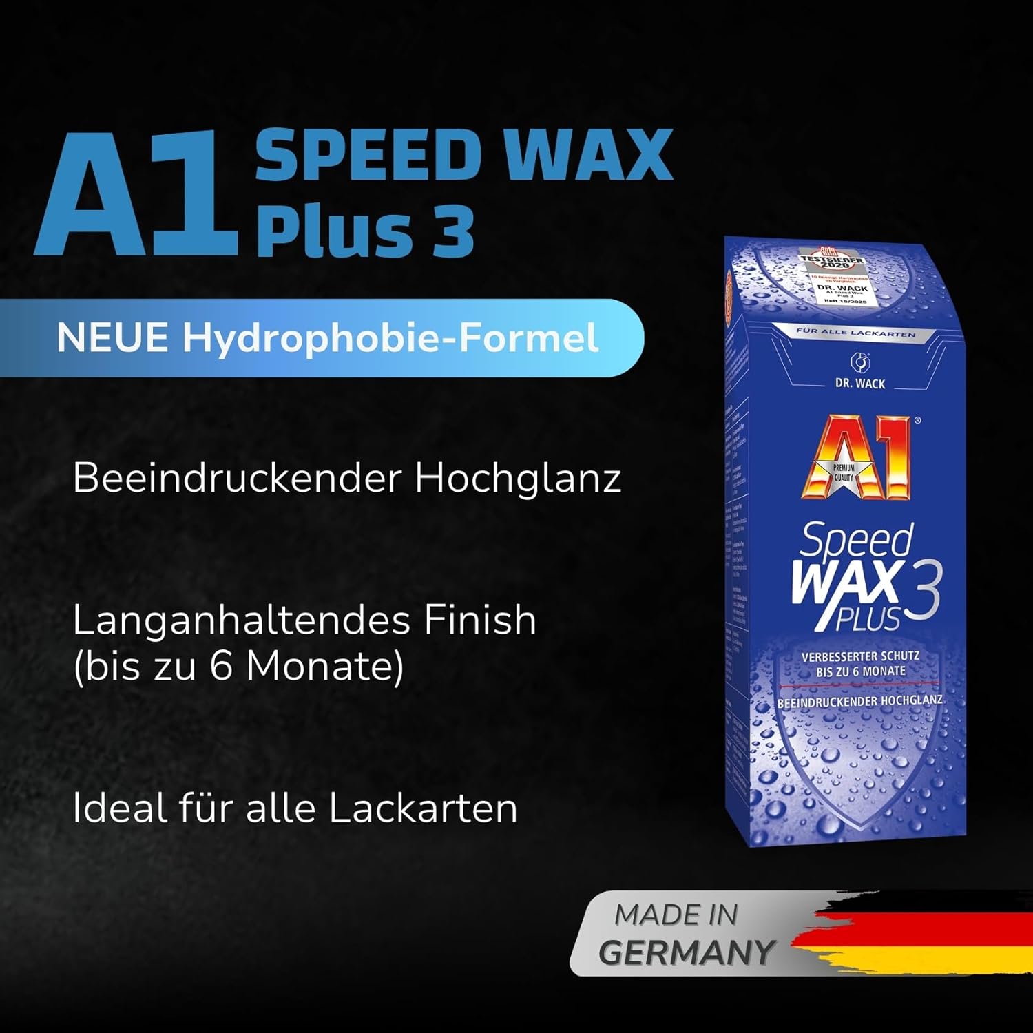 A1 Speed Wax Plus 3 (500 ml) Dr. Wack ToP Car Detailing