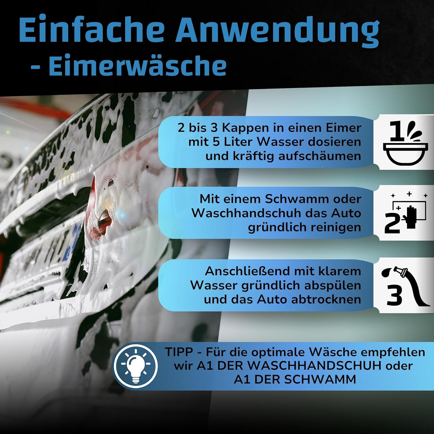 A1 Power Foam Shampoo (1 L) Dr. Wack ToP Car Detailing