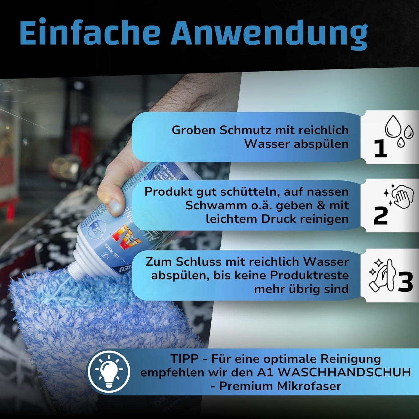 A1 ALL in ONE Intensivreiniger Außen (500 ml) Dr. Wack ToP Car Detailing