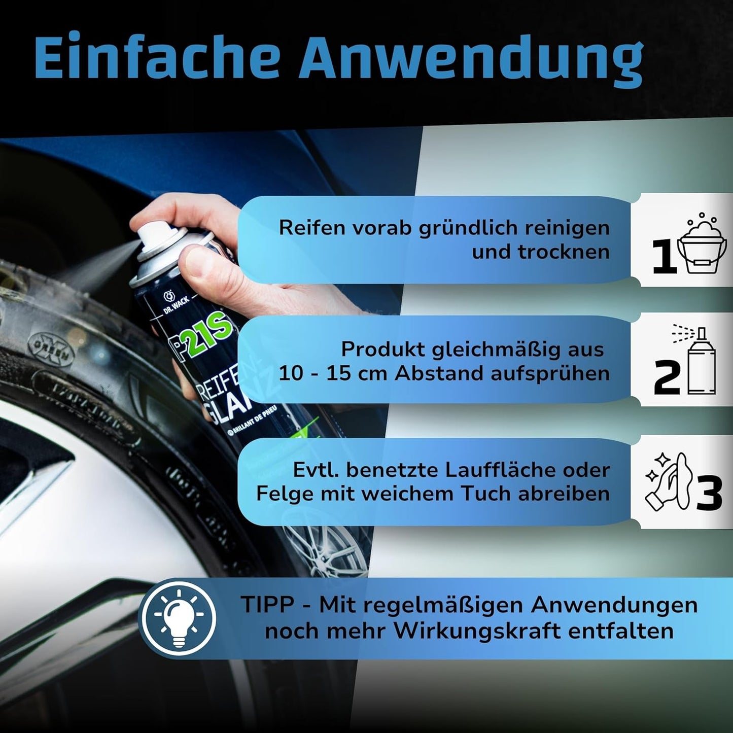 P21S Reifen-Glanz (400 ml) Dr. Wack ToP Car Detailing