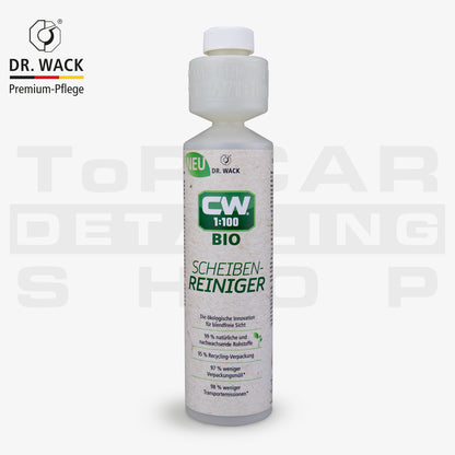 Dr. Wack CW1:100 BIO Scheibenreiniger – konzentrierter Bio-Wischwasserzusatz mit natürlichen Inhaltsstoffen, 95 % Recyclingflasche