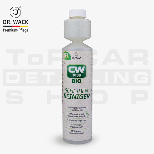 Dr. Wack CW1:100 BIO Scheibenreiniger – konzentrierter Bio-Wischwasserzusatz mit natürlichen Inhaltsstoffen, 95 % Recyclingflasche